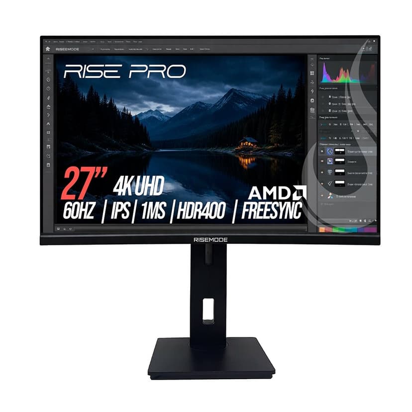 Rise Mode PRO 27" UHD 60Hz IPS - RM-MOGL-27F604K-B