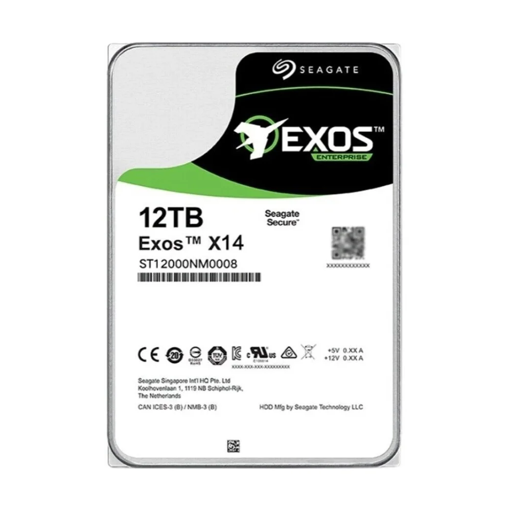 Seagate Exos X14 12TB HDD SATA III - ST12000NM0008 Seagate Exos X14 12TB HDD SATA III - ST12000NM0008