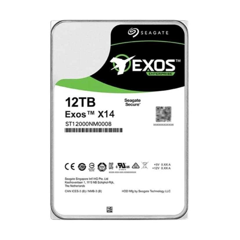 Seagate Exos X14 12TB HDD SATA III - ST12000NM0008