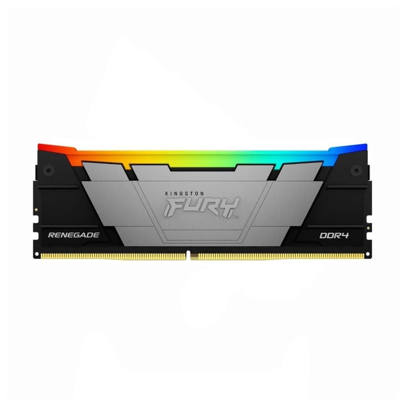 Kingston Fury Renegade RGB 8GB (1x8GB) DDR4 3200MHz CL16 Preto, Cinza - KF432C16RB2A/8