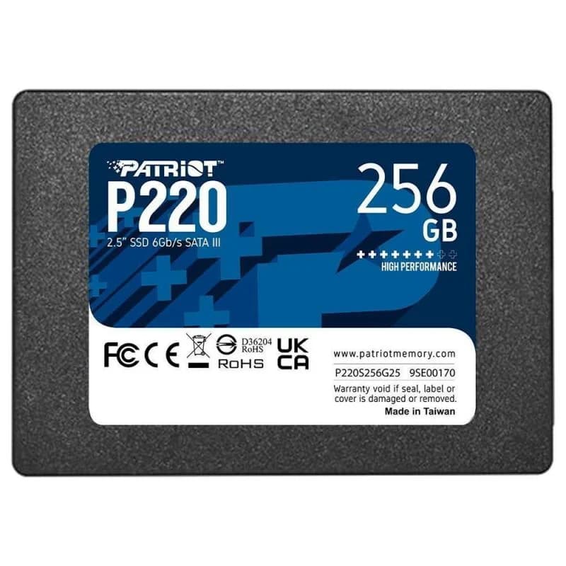 Patriot P220 256GB SSD SATA III - P220S256G25 Patriot P220 256GB SSD SATA III - P220S256G25