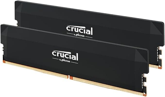 Crucial Pro 32GB (2x16GB) DDR5 6400MHz CL38 Preto - CP2K16G64C38U5B