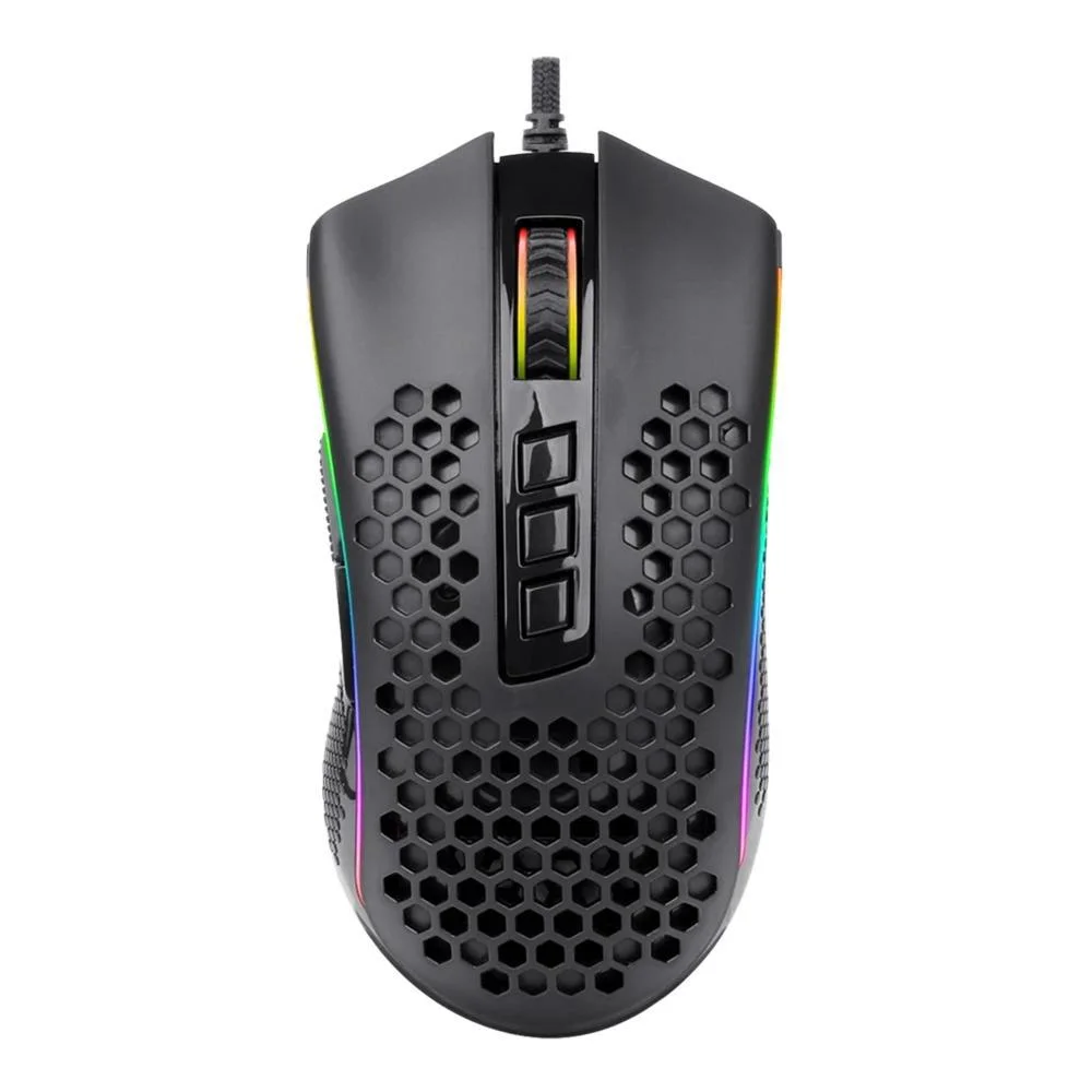 Redragon Storm, Sensor PixArt PMW3327, 12400 DPI Redragon Storm, Sensor PixArt PMW3327, 12400 DPI, Preto - M808RGB