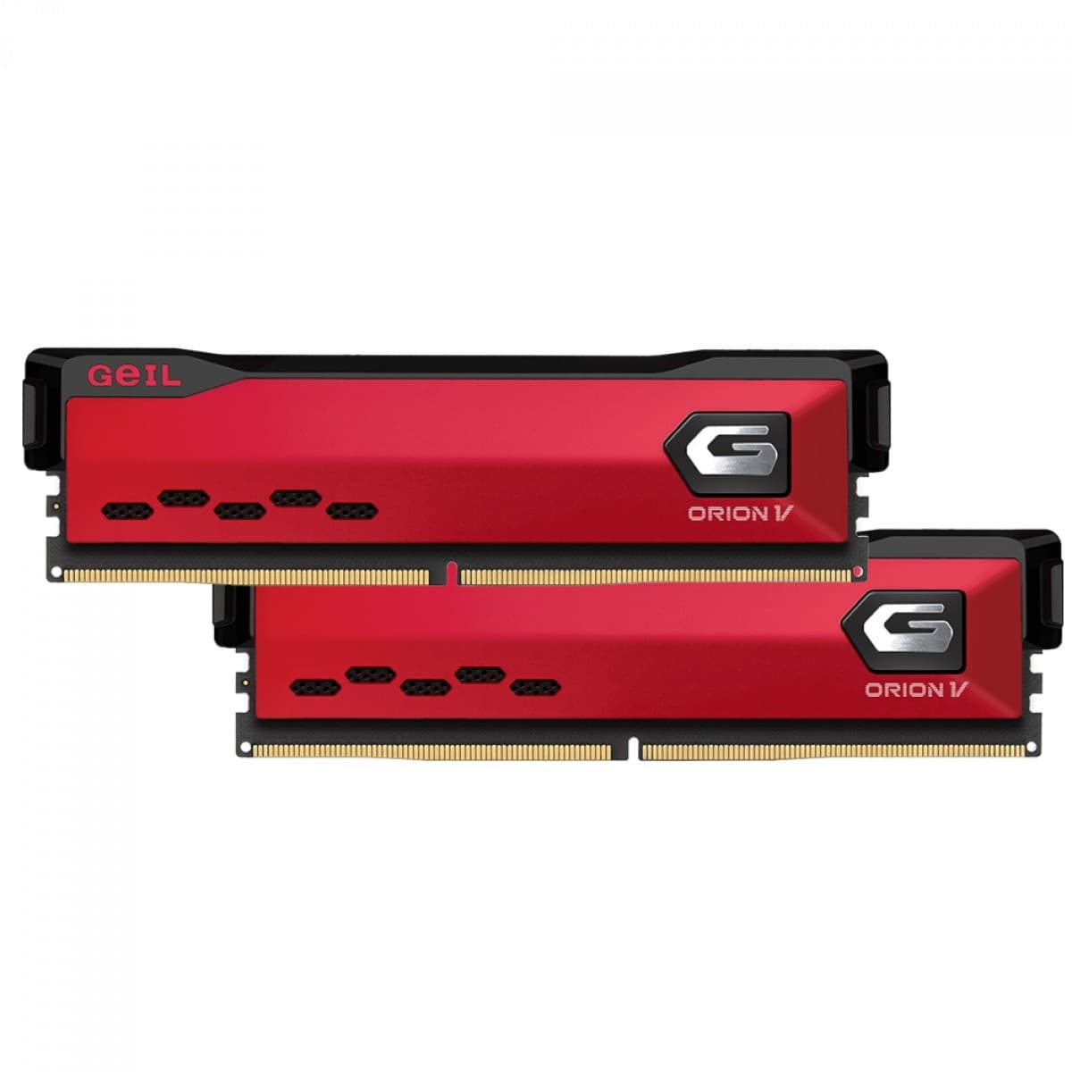 Geil Orion V 32GB (2x16GB) DDR5 Geil Orion V 32GB (2x16GB) DDR5 5200MHz CL38 Vermelho - GVR532GB5200C38BDC