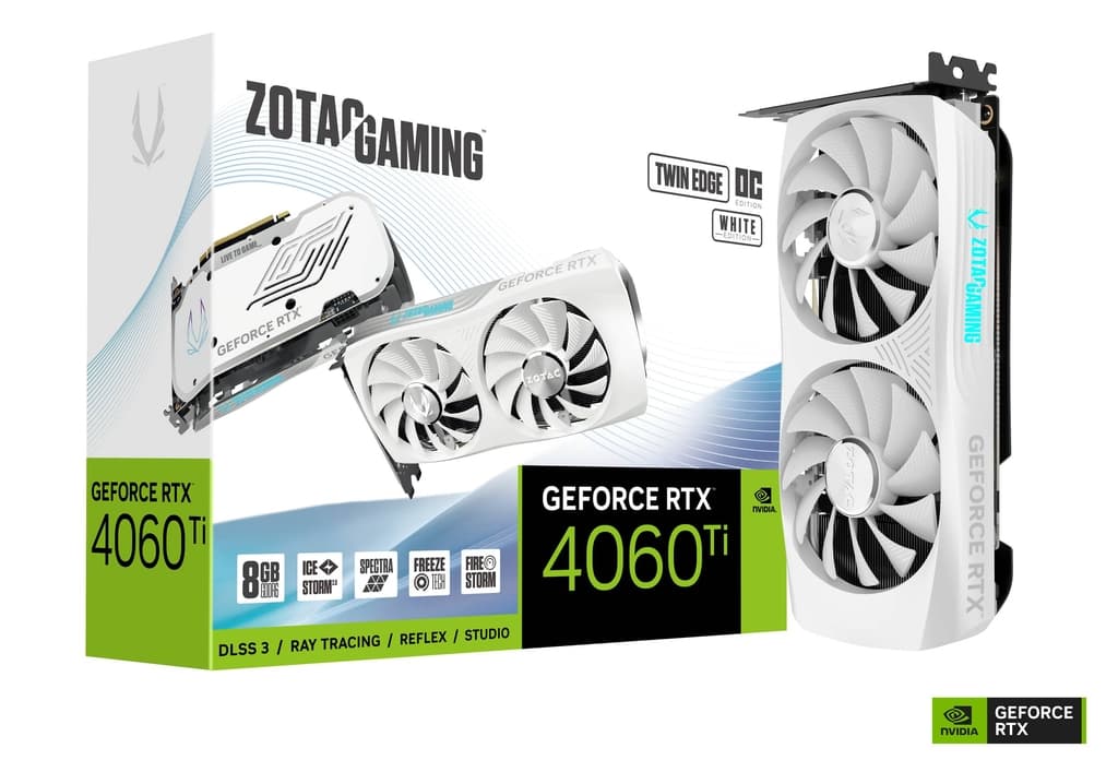RTX 4060 Ti 8GB ZOTAC RTX 4060 Ti 8GB Twin Edge OC White