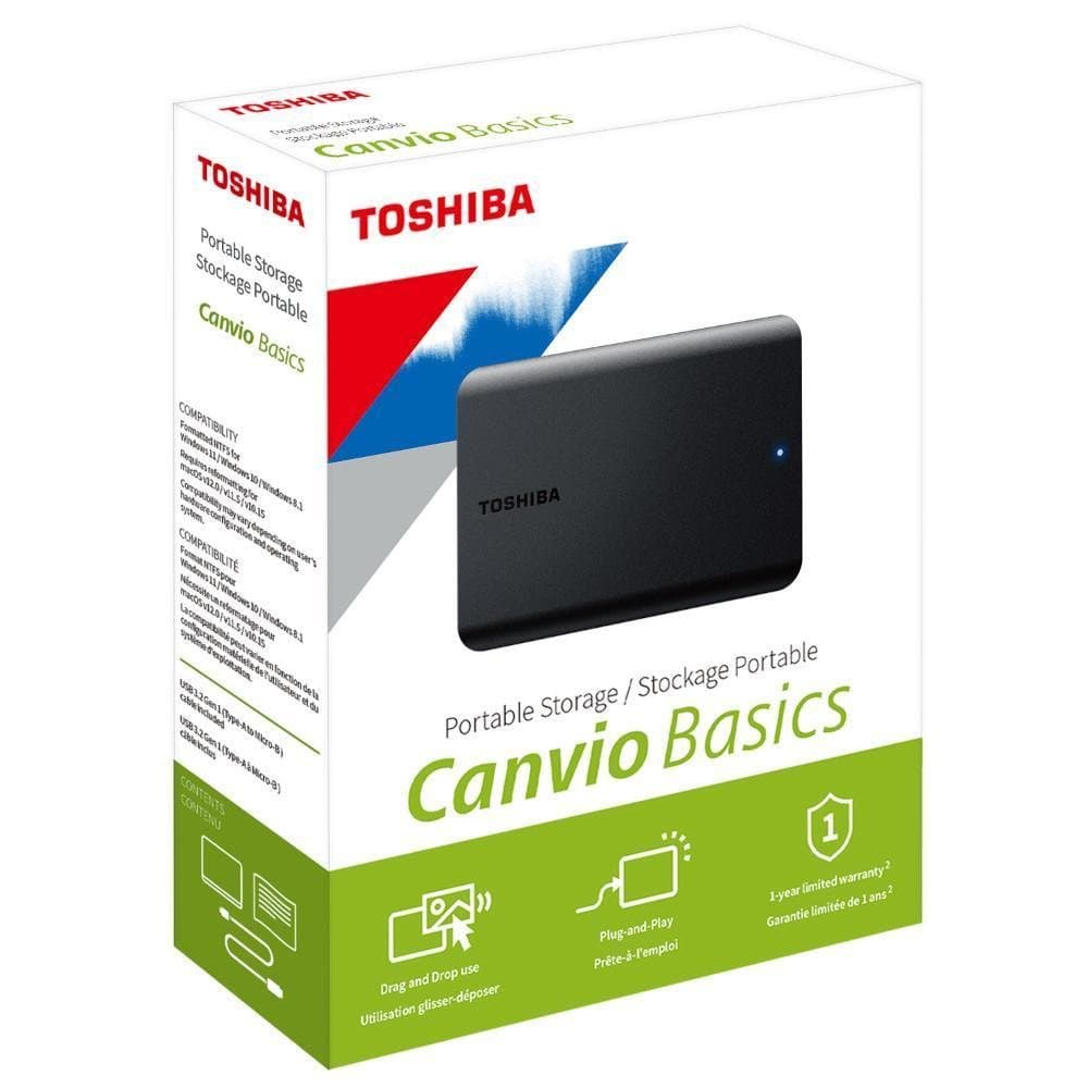 Toshiba Canvio Basics 4TB HDD USB - HDTB540XK3CA Toshiba Canvio Basics 4TB HDD USB - HDTB540XK3CA