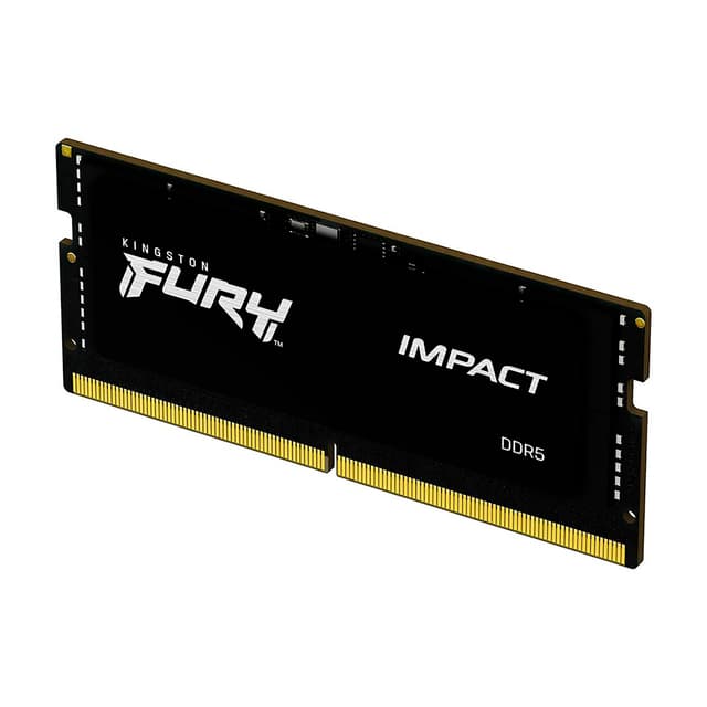 Kingston Fury Impact 16GB DDR5 SO-DIMM Kingston Fury Impact 16GB (1x16GB) DDR5 SO-DIMM 6000MHz CL38 Preto - KF560S38IB-16