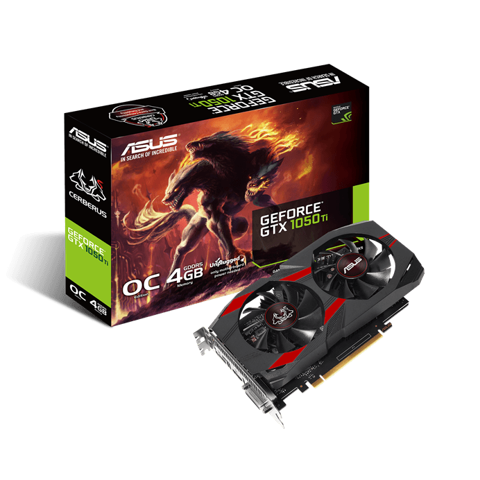 GTX 1050 Ti ASUS GTX 1050 Ti Cerberus OC