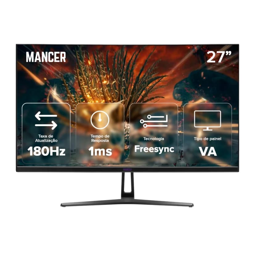 Mancer Valak 27" QHD 180Hz VA - MCR-VLKVX3-BL01