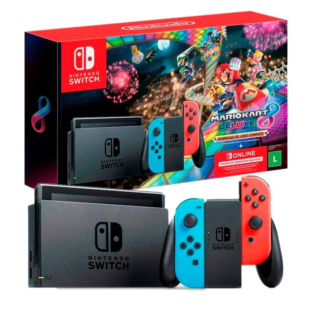 Nintendo Switch Nintendo Switch (Neon) + 1 Jogo