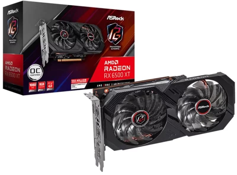 RX 6500 XT 8GB ASRock RX 6500 XT 8GB Phantom Gaming D OC