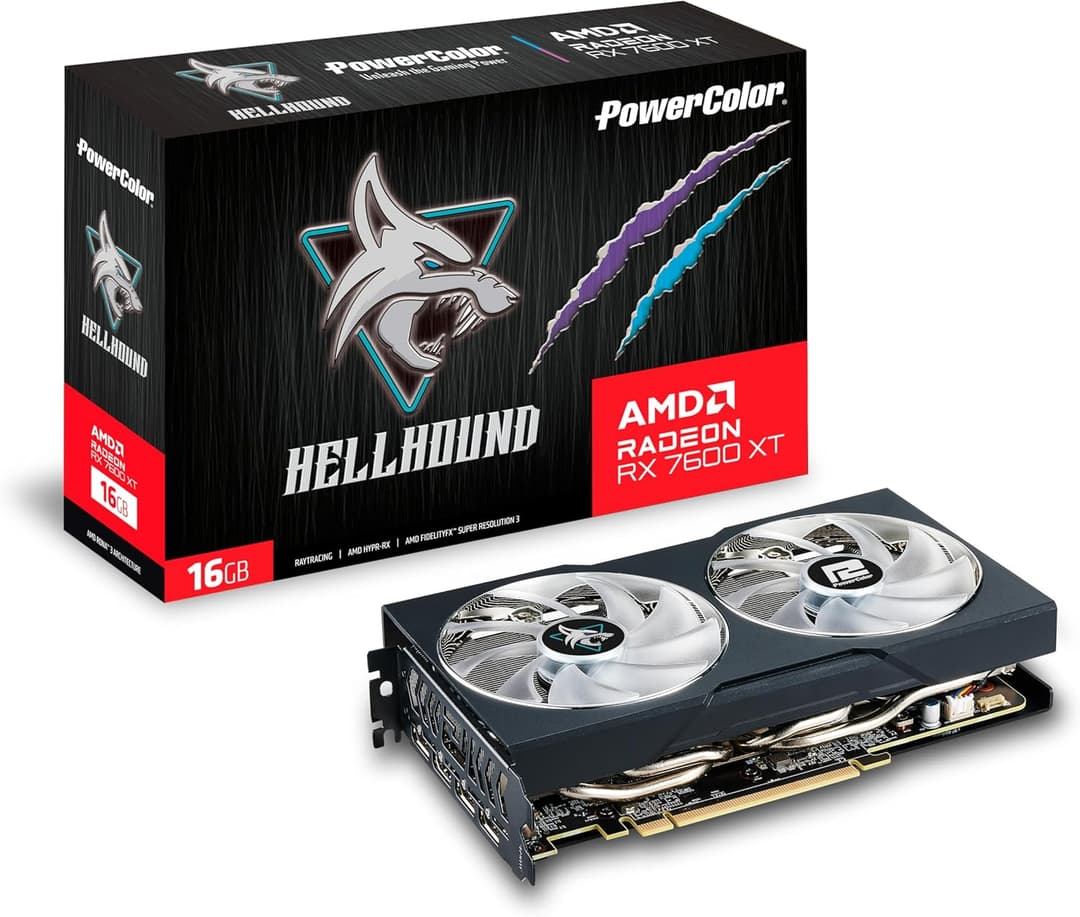 RX 7600 XT PowerColor RX 7600 XT Hellhound