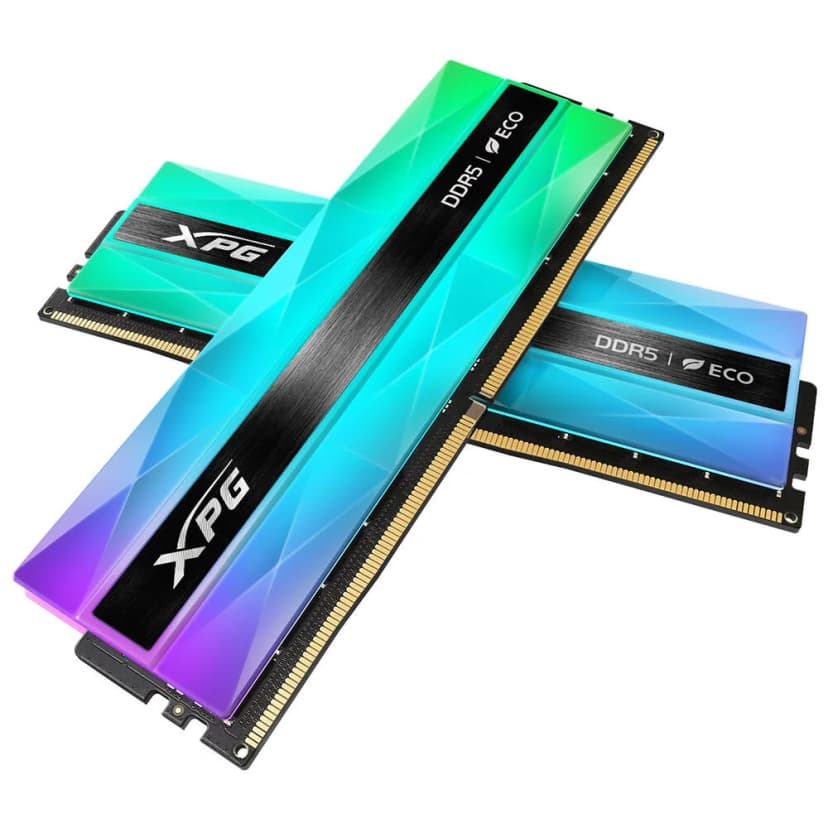 ADATA XPG Lancer Neon RGB 32GB (2x16GB) DDR5 6400MHz CL32 Branco - AX5U6400C3216G-DCLANRSG 