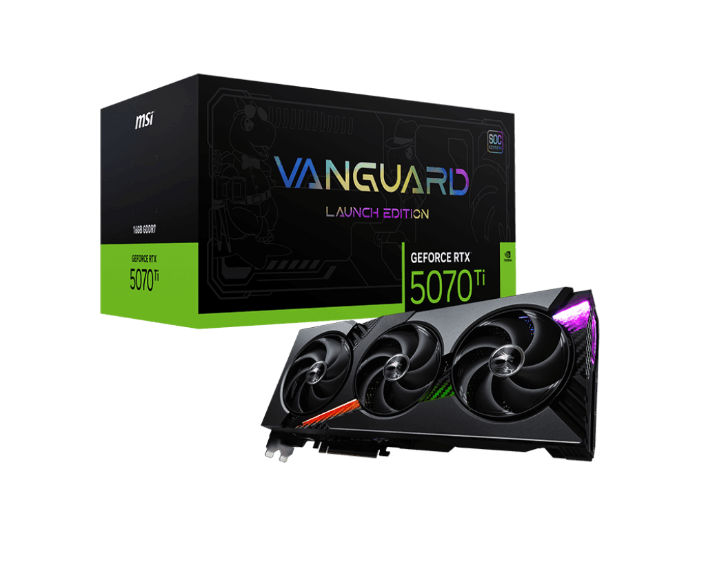RTX 5070 Ti MSI RTX 5070 Ti VANGUARD SOC Launch Edition
