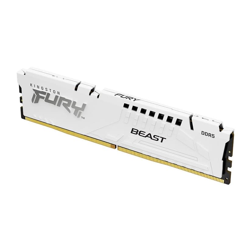Kingston Fury Beast 32GB (1x32GB) DDR5 6400MHz CL32 Branco - KF564C32BWE-32