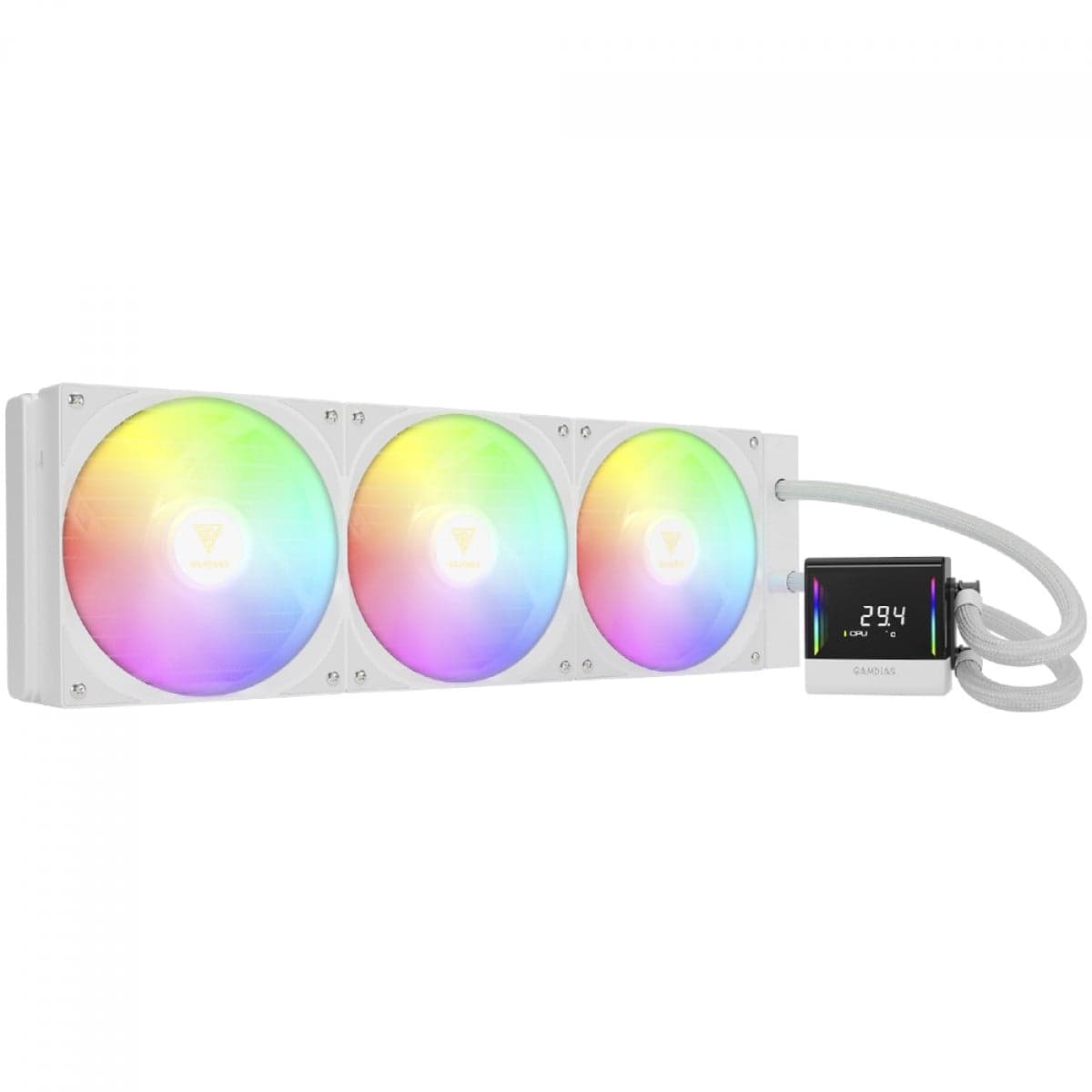 Water Cooler Gamdias Chione E4-420 420mm ARGB Water Cooler Gamdias Chione E4-420 420mm ARGB Branco - CHIONE E4-420 WH