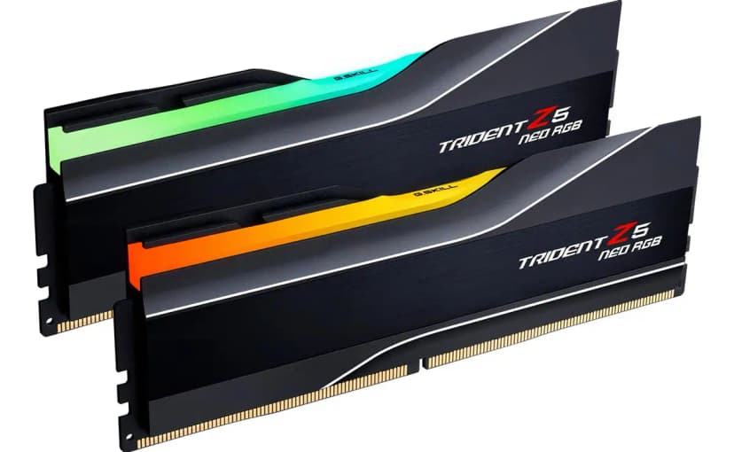 G.Skill Trident Z5 Neo RGB 64GB (2x32GB) DDR5 6000MHz CL28 Preto - F5-6000J2836G32GX2-TZ5NR
