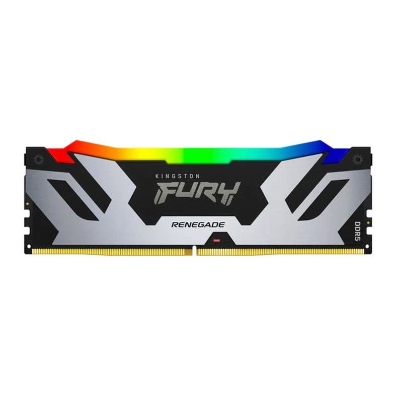 Kingston Fury Renegade RGB 48GB (1x48GB) DDR5 Kingston Fury Renegade RGB 48GB (1x48GB) DDR5 6400MHz CL32 Preto - KF564C32RSA-48