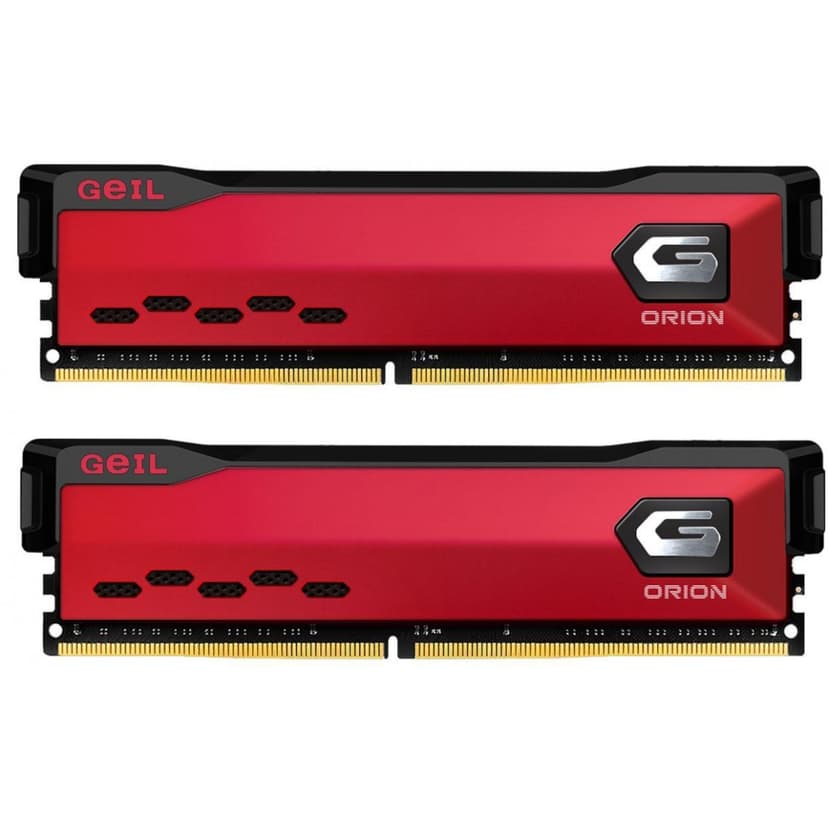 Geil Orion 16GB (2x8GB) DDR4 3200MHz CL16 Vermelho - GAOR416GB3200C16BDC