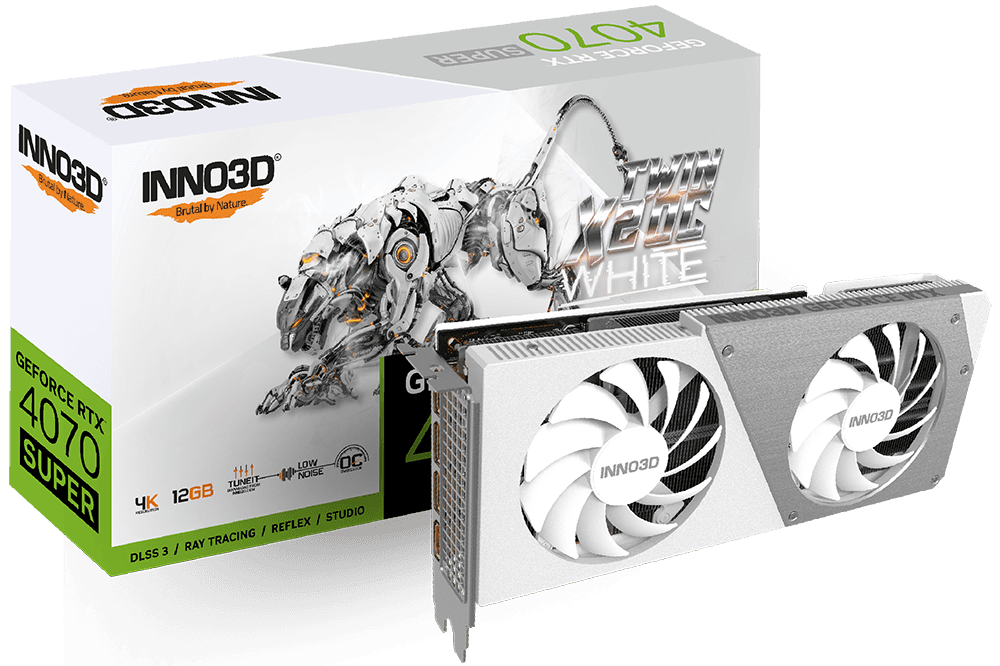 RTX 4070 Super INNO3D RTX 4070 Super Twin X2 OC White