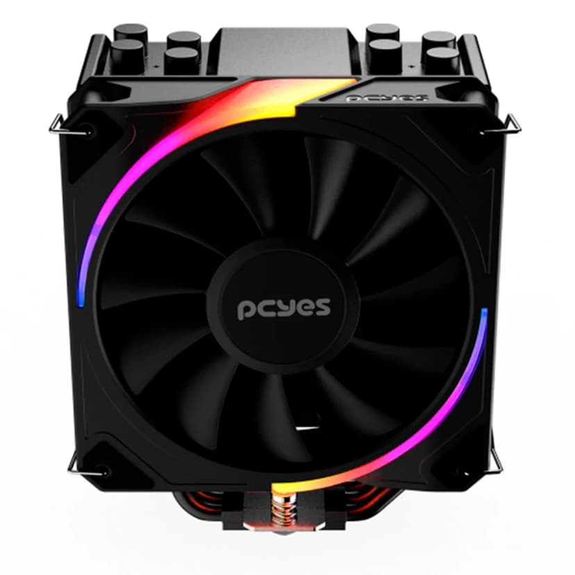 Air Cooler PCYES Frost Pulse ARGB Preto - PEFPARGBBV