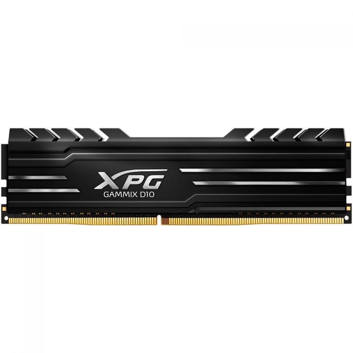 ADATA XPG Gammix D10 16GB (1x16GB) DDR4 ADATA XPG Gammix D10 16GB (1x16GB) DDR4 3200MHz CL16 Preto - AX4U320016G16A-SB10