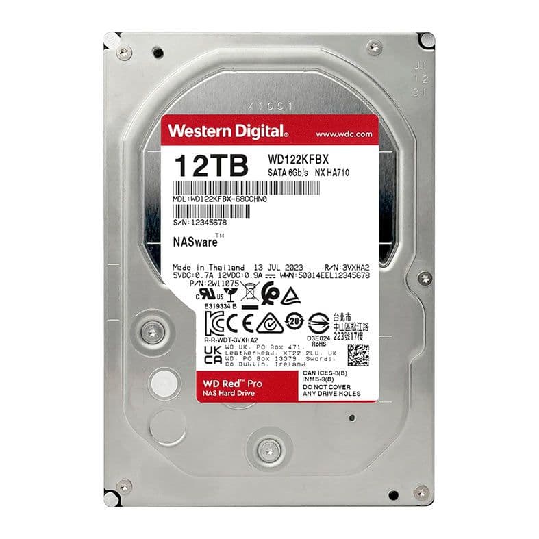 Western Digital WD Red Pro 12TB HDD SATA III - WD122KFBX