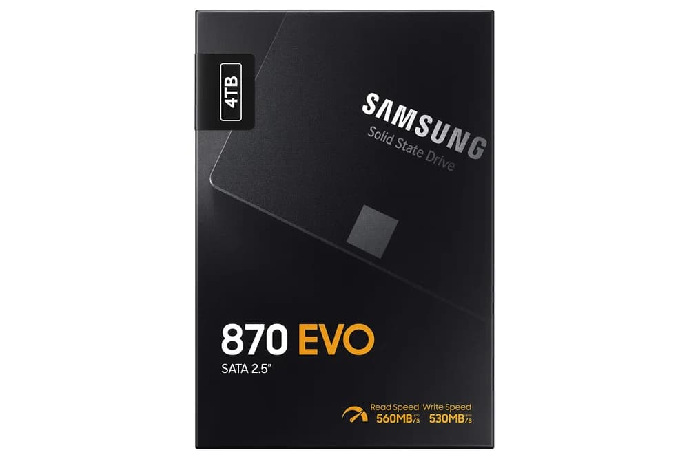 Samsung 870 EVO 4TB SSD SATA III - MZ-77E4T0B/AM Samsung 870 EVO 4TB SSD SATA III - MZ-77E4T0B/AM