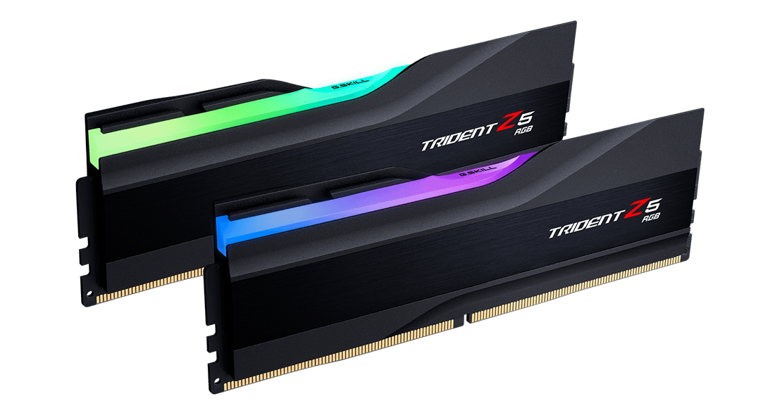 G.Skill Trident Z5 RGB 32GB (2x16GB) DDR5 G.Skill Trident Z5 RGB 32GB (2x16GB) DDR5 6000MHz CL30 Preto - F5-6000J3040F16GX2-TZ5RK