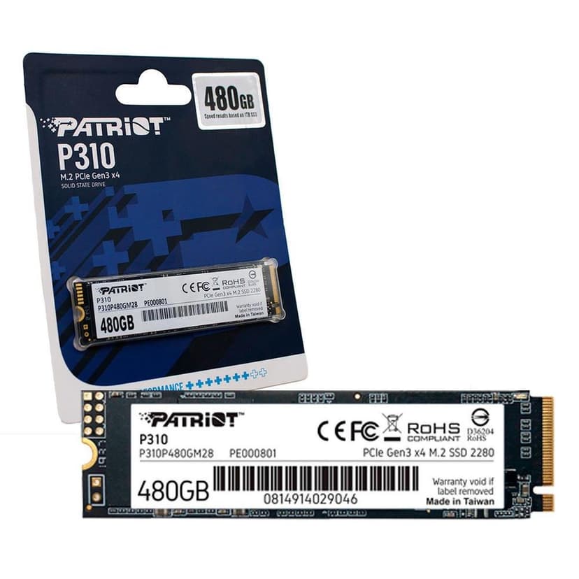 Patriot P310 480GB SSD NVMe Gen 3 - P310P480GM28