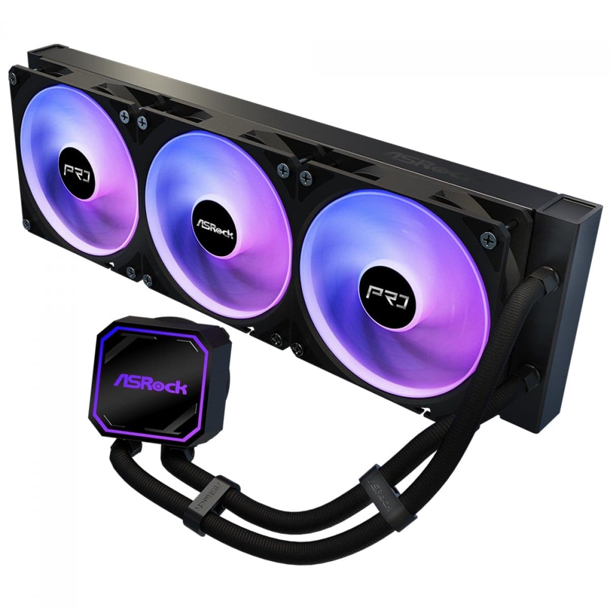 Water Cooler ASRock Pro 360 360mm ARGB Water Cooler ASRock Pro 360 360mm ARGB Preto - 90-APRA36-BAAGA6