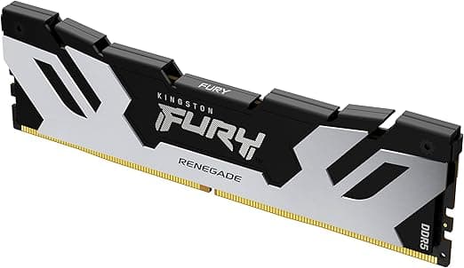 Kingston Fury Renegade 16GB (1x16GB) DDR5 Kingston Fury Renegade 16GB (1x16GB) DDR5 7200MHz CL38 Preto,Prata - KF572C38RS-16