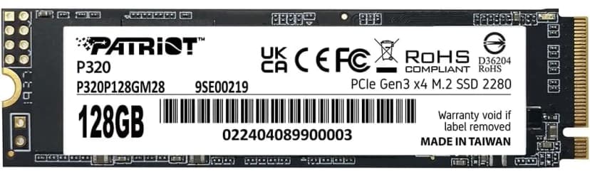Patriot P320 128GB SSD NVMe Gen 3 - P320P128GM28