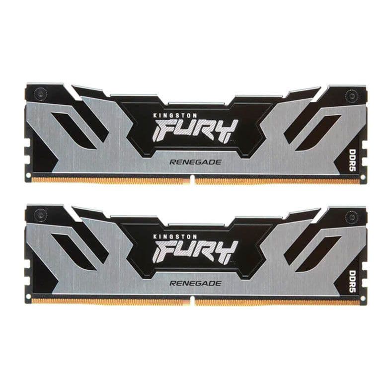 Kingston Fury Renegade 32GB (2x16GB) DDR5 Kingston Fury Renegade 32GB (2x16GB) DDR5 7600MHz CL38 Preto,Prata - KF576C38RSK2-32
