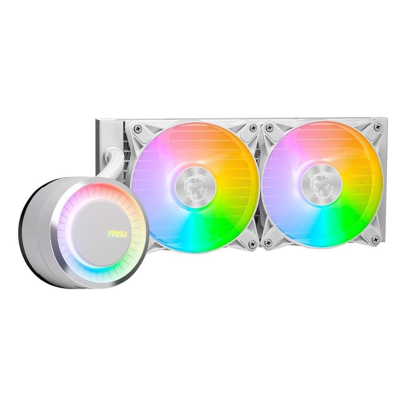 Water Cooler MSI MAG CORELIQUID E240 240mm ARGB Branco - 306-7ZW5E28-C24