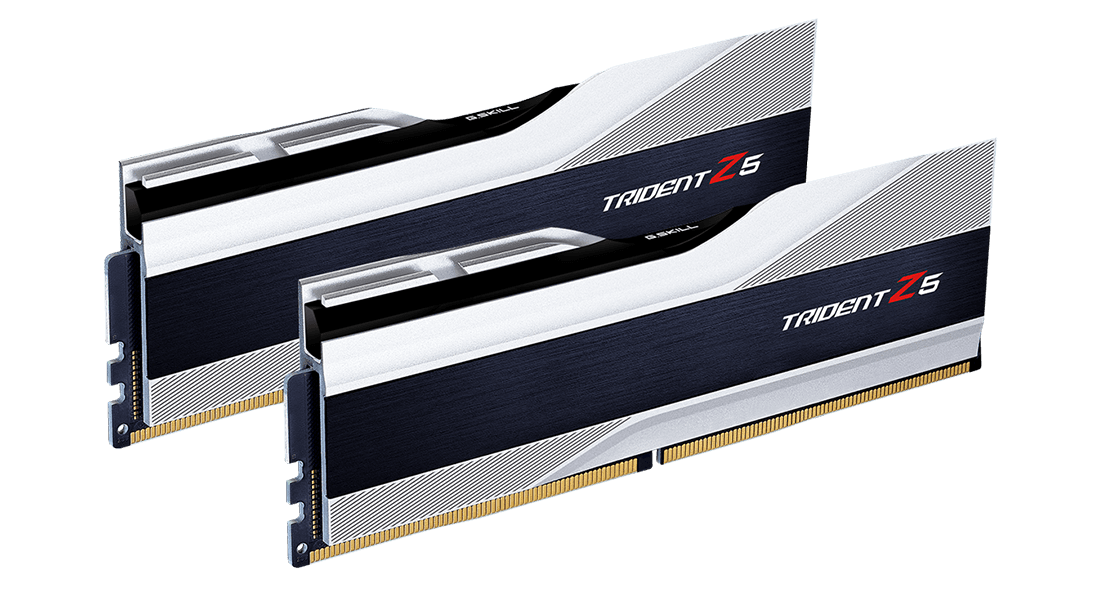 G.Skill Trident Z5 64GB DDR5 G.Skill Trident Z5 64GB (2x32GB) DDR5 6000MHz CL32 Prata - F5-6000J3238G32GX2-TZ5S