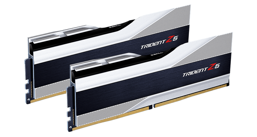 G.Skill Trident Z5 64GB (2x32GB) DDR5 6000MHz CL32 Prata - F5-6000J3238G32GX2-TZ5S
