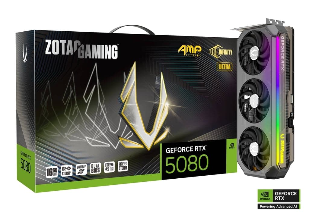 RTX 5080 ZOTAC RTX 5080 AMP Extreme Infinity Ultra