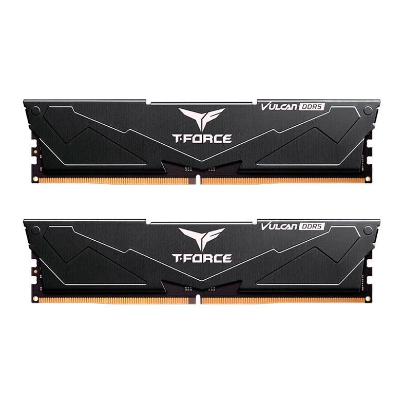 Team Group T-Force Vulcan 32GB DDR5 Team Group T-Force Vulcan 32GB (2x16GB) DDR5 5600MHz CL36 Preto - FLBD532G5600HC36BDC01