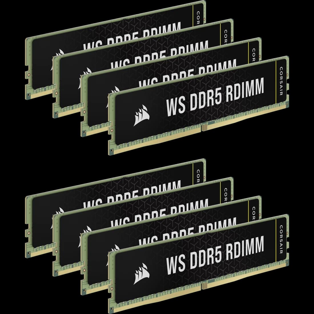 Corsair WS 128GB DDR5 Corsair WS 128GB (8x16GB) DDR5 5600MHz CL40 Preto - CMA128GX5M8B5600C40