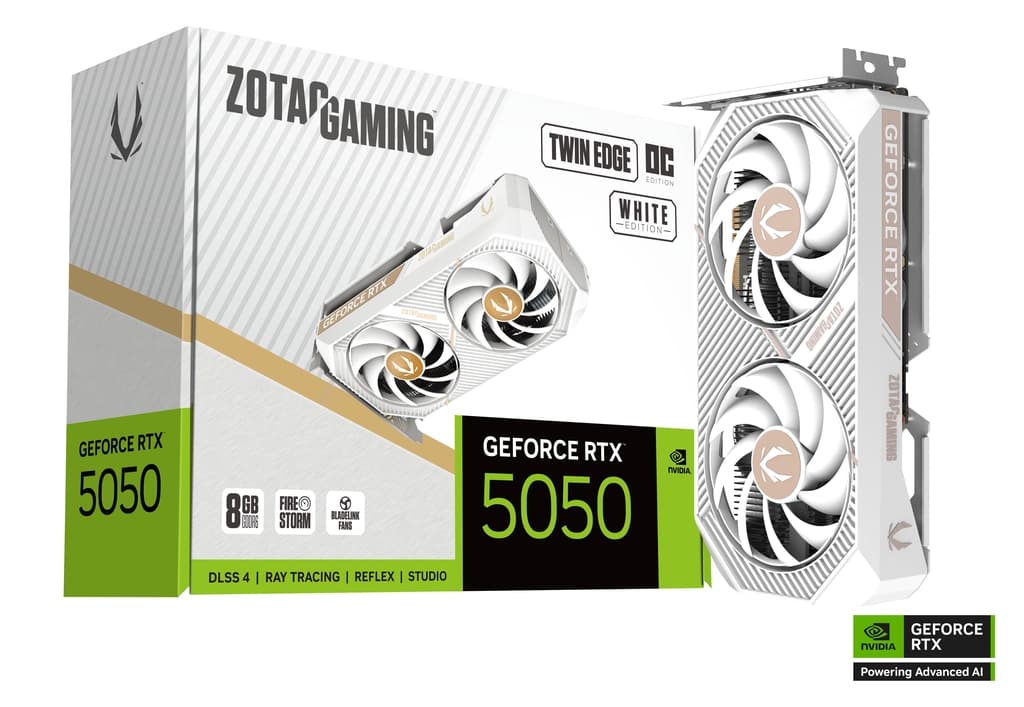RTX 5050 ZOTAC RTX 5050 Twin Edge OC White