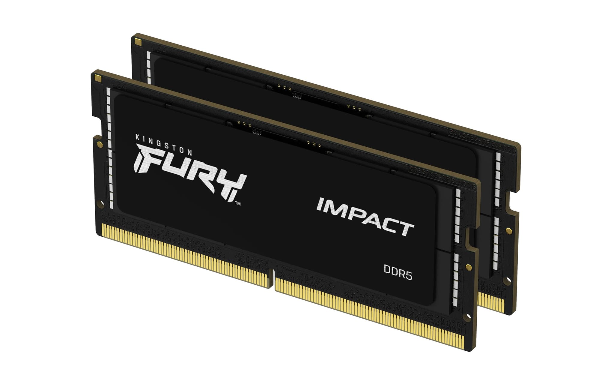 Kingston Fury Impact 64GB DDR5 SO-DIMM Kingston Fury Impact 64GB (2x32GB) DDR5 SO-DIMM 5600MHz CL40 Preto - KF556S40IBK2-64