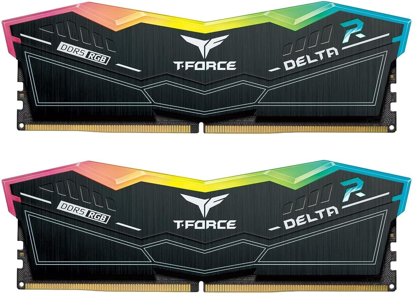 Team Group T-Force Delta RGB 64GB DDR5 Team Group T-Force Delta RGB 64GB (2x32GB) DDR5 5600MHz CL36 Preto - FF3D564G5600HC36BDC01