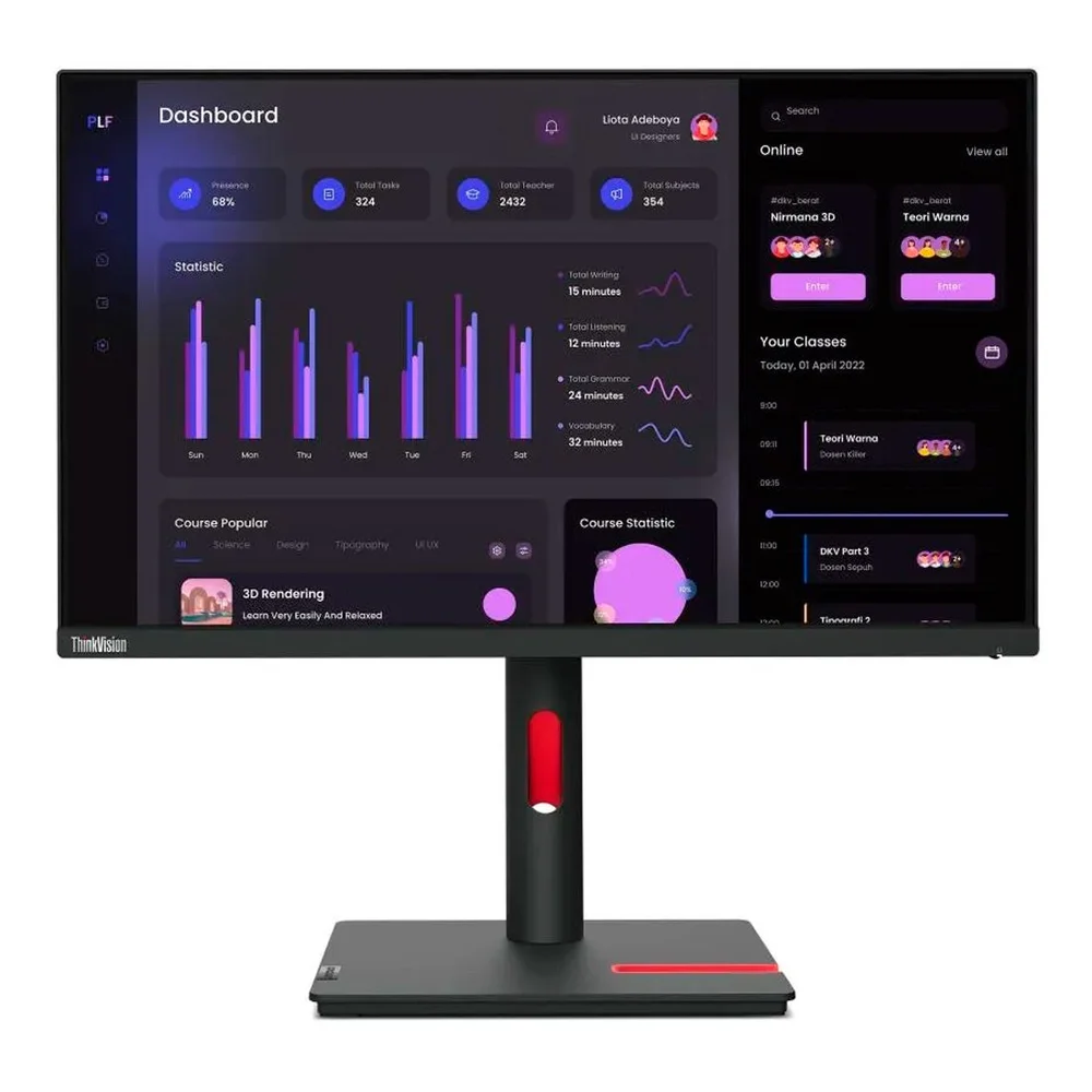 Lenovo Thinkvision 23.8" FHD 60Hz IPS - T24I-30 Lenovo Thinkvision 23.8" FHD 60Hz IPS - T24I-30