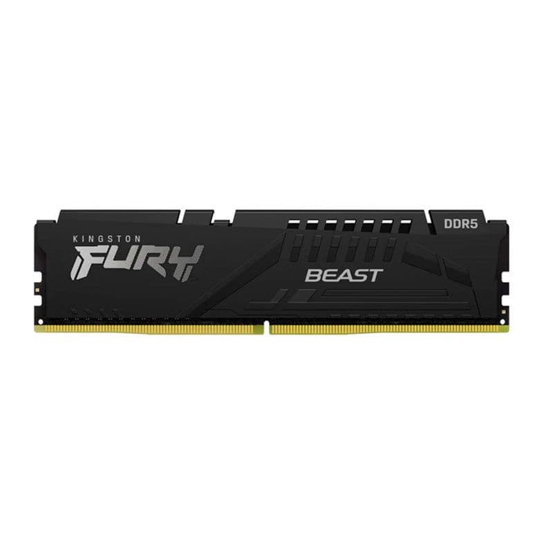Kingston Fury Beast 16GB DDR5 Kingston Fury Beast 16GB (1x16GB) DDR5 6400MHz CL32 Preto - KF564C32BB-16