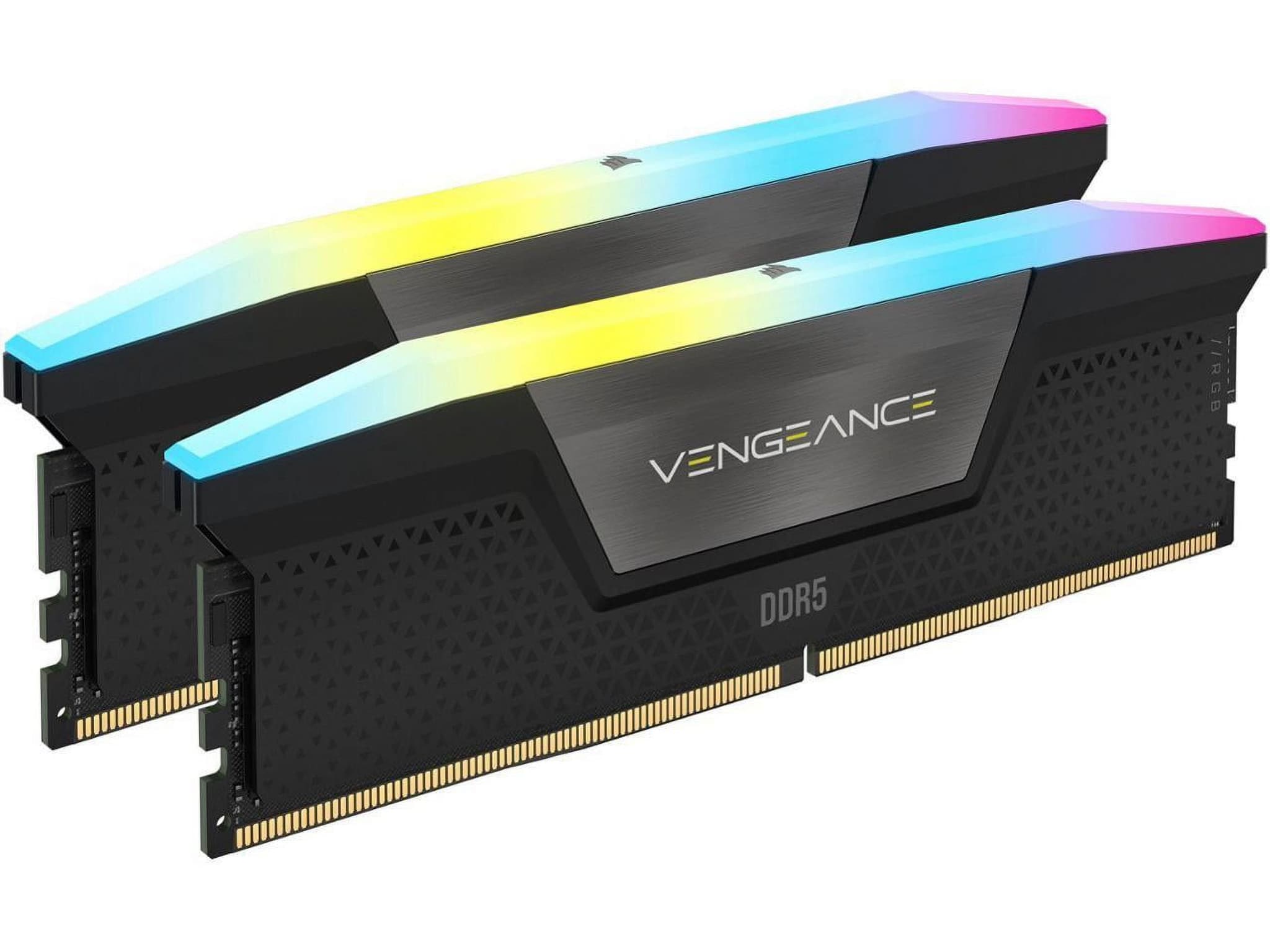 Corsair Vengeance RGB 64GB DDR5 Corsair Vengeance RGB 64GB (2x32GB) DDR5 6000MHz CL40 Preto - CMH64GX5M2B6000C40L