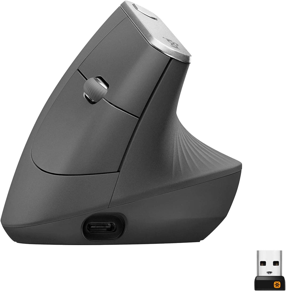 Logitech MX Vertical Sem Fio, 4000 DPI, Cinza - 910-005449