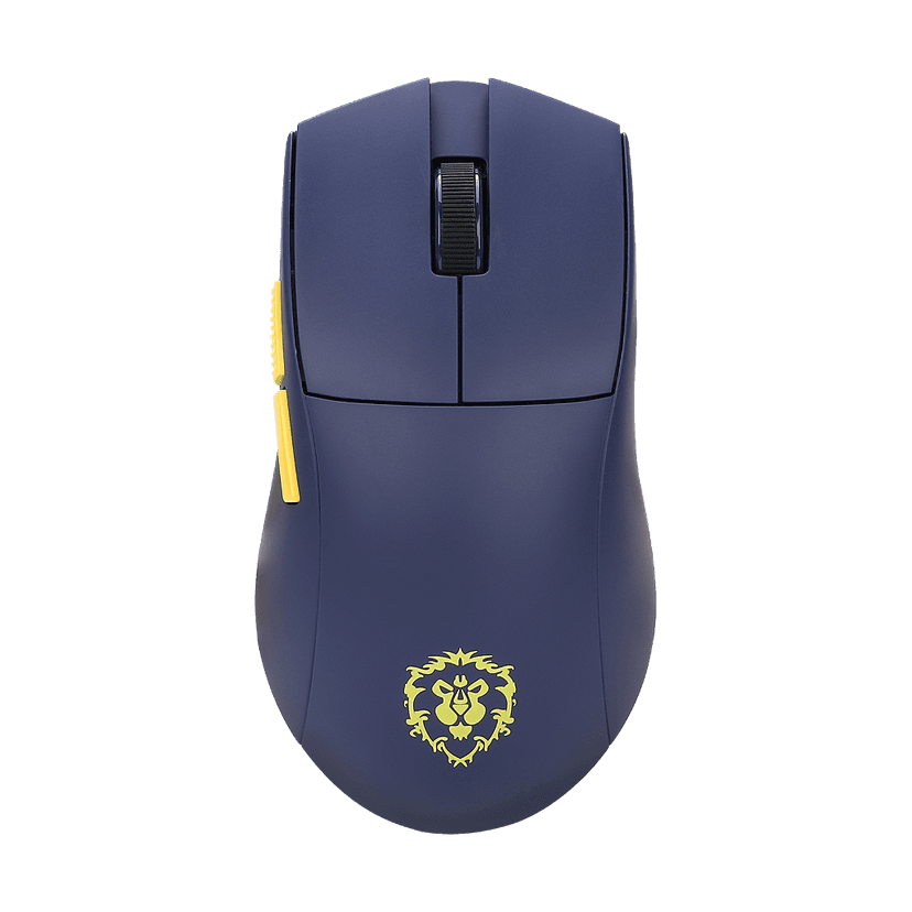 Redragon King Pro Sem Fio, Sensor PixArt PAW3395, 26000 DPI, Edição World of Warcraft Aliança - YGK01-BL
