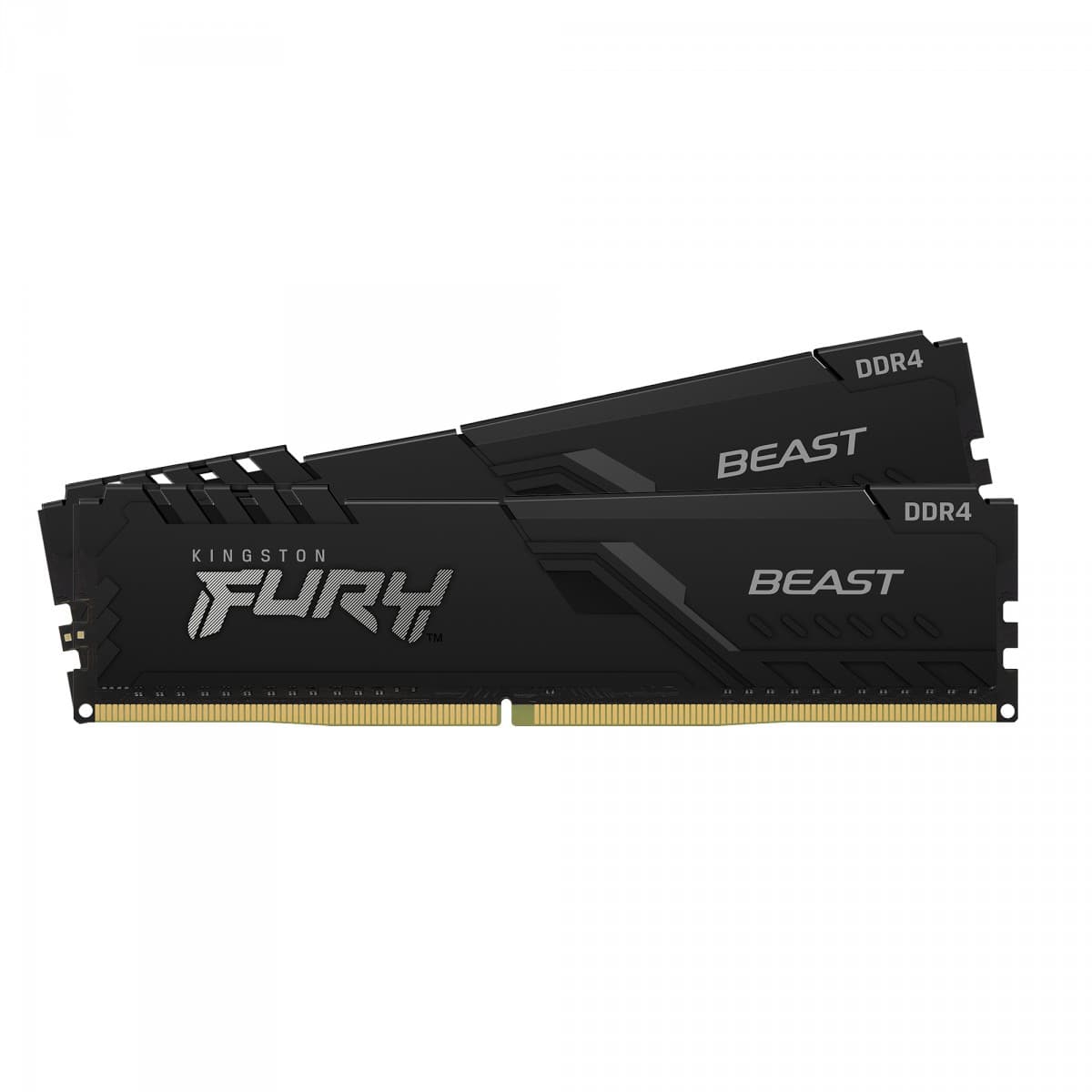 Kingston Fury Beast 16GB DDR4 Kingston Fury Beast 16GB (2x8GB) DDR4 3600MHz CL17 Preto - KF436C17BBK2/16