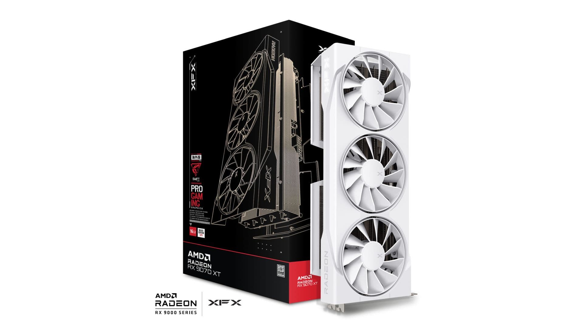 XFX RX 9070 XT Swift White